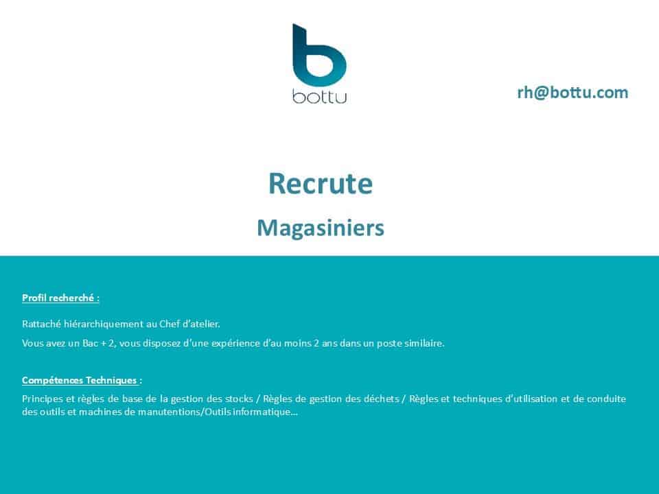 Bottu - Magasiniers industriels