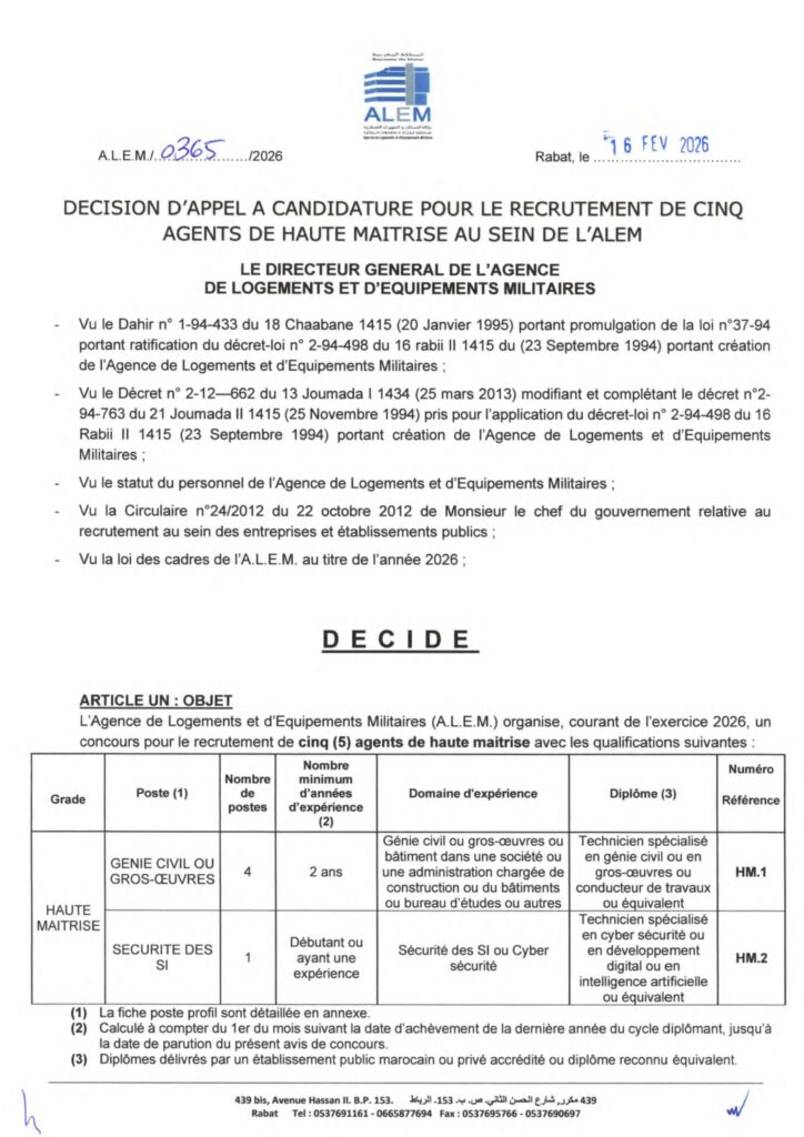 agent de haute maîtrise