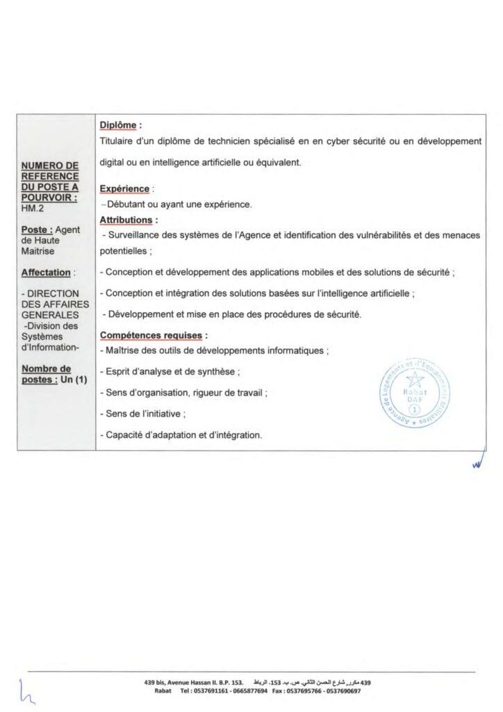 agent de haute maîtrise