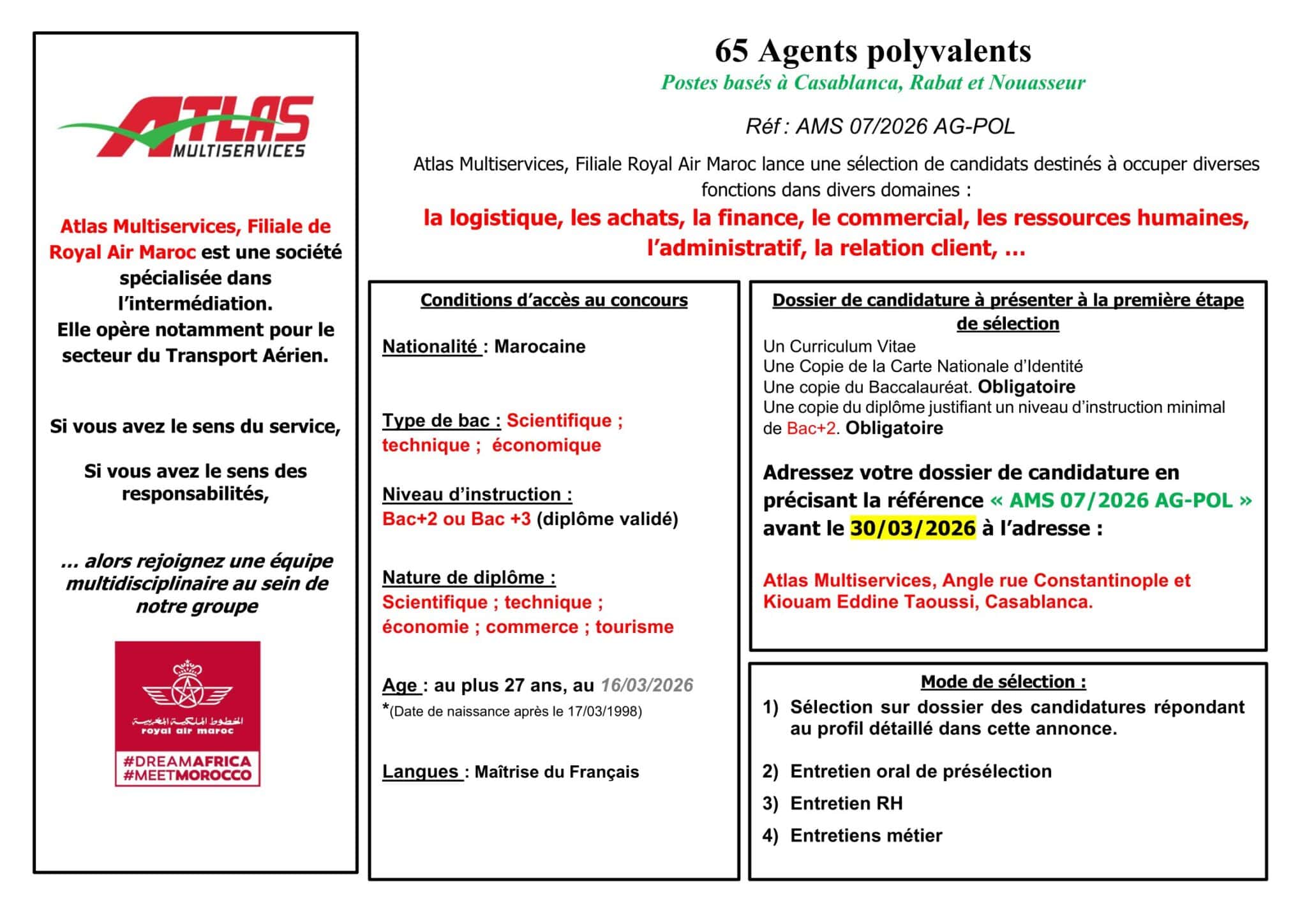 Concours Atlas Multiservices