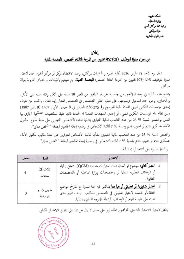 تفاصيل التقنيين