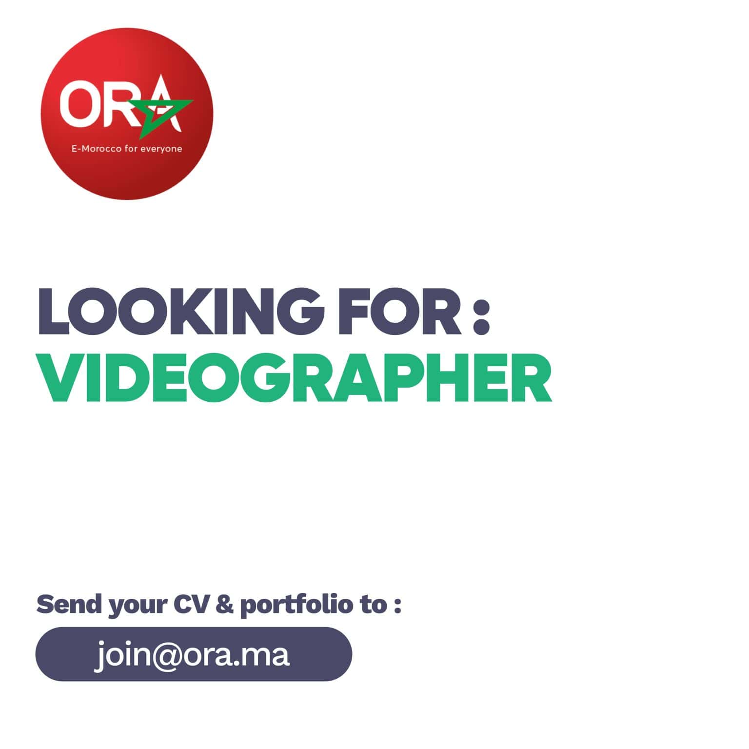 Videographer ORA Technologies