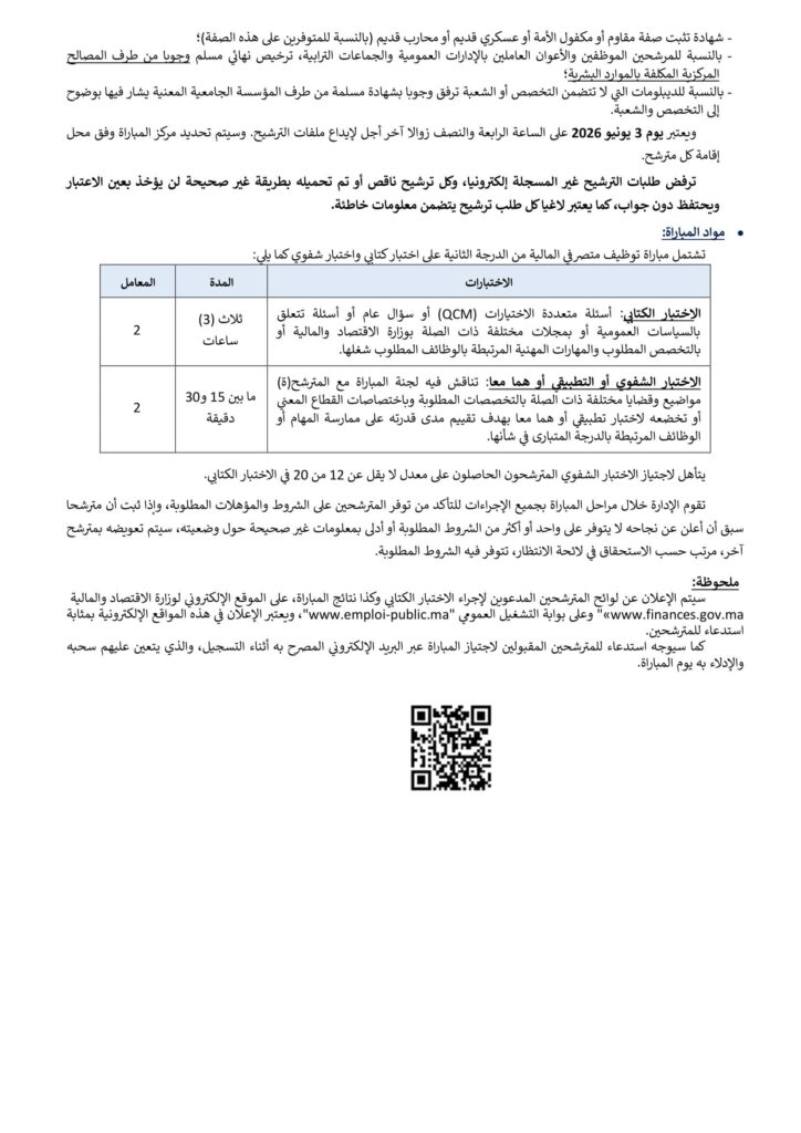 تفاصيل المناصب