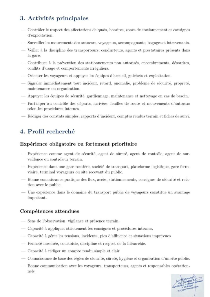 Détails du poste