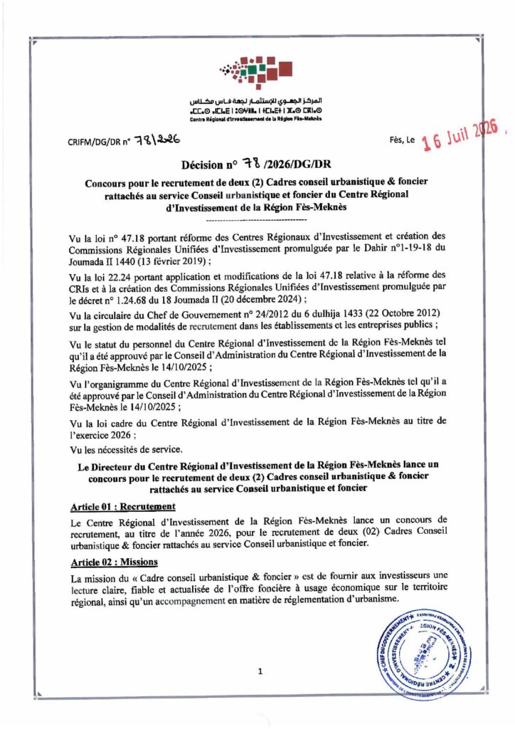 Conseiller Urbanistique